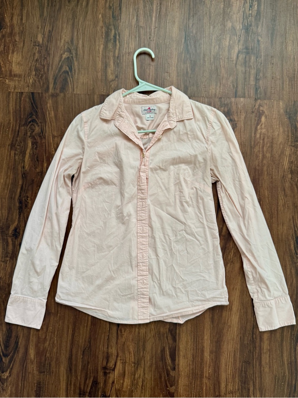 J. Crew Pale Pink Long-Sleeve Button-Up Shirt